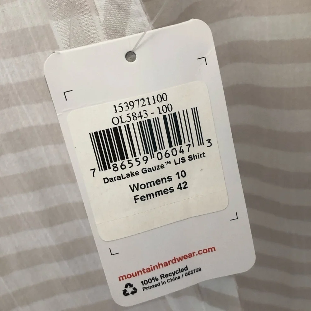 NWT Mountain Hardwear Daralake Cotton Gauze Button Down Shirt - Picture 8 of 16